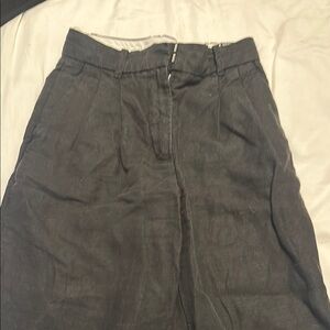 WILFRED Effortless Pant Linen Black High-Waisted Pants